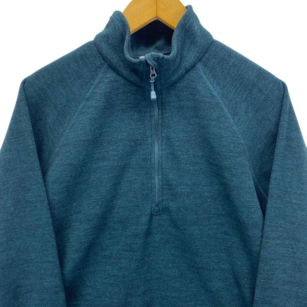 Eddie Bauer Women Evergreen Midweight Quarter Zip Pullover Fleece Sweatshirt L